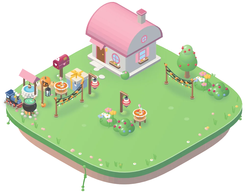 Your island in the daytime.